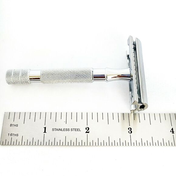 Double Edge Easy Grip Handle Closed Comb with Safety Metal Bar Razor - Picture 3 of 5